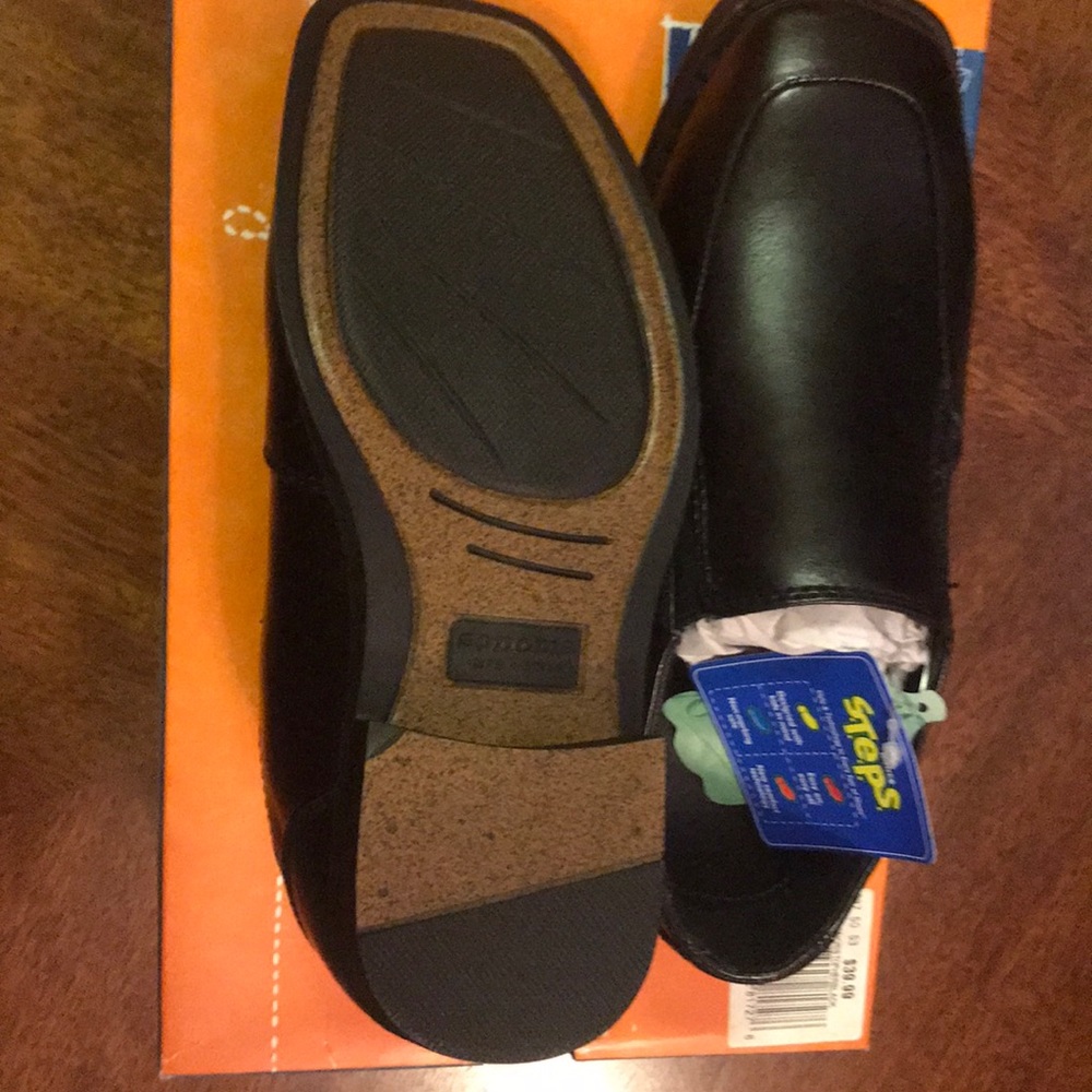 New 537 Sonoma boys slip on black dress shoes Christopher church youth party 13 - Picture 4 of 5